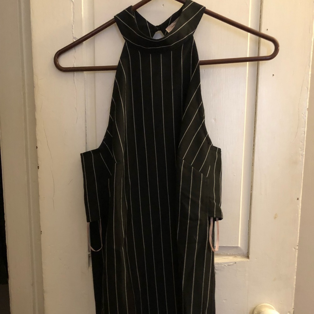 Unique Black top with slit sides